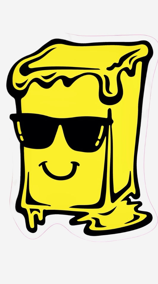 Big Butta Sticker Yellow