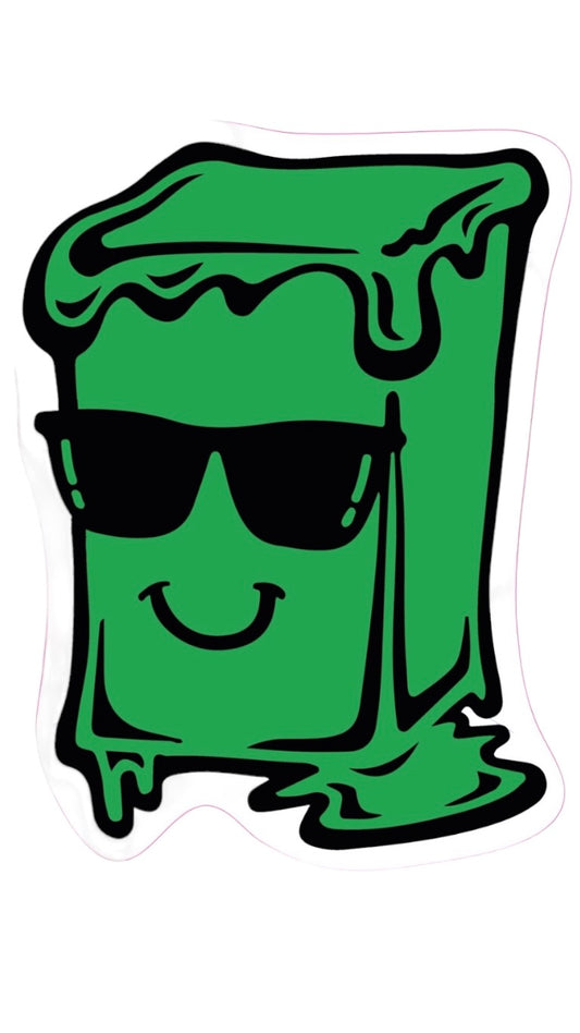 Big Butta Sticker Green
